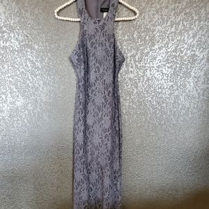 evening formal gray long Dress
